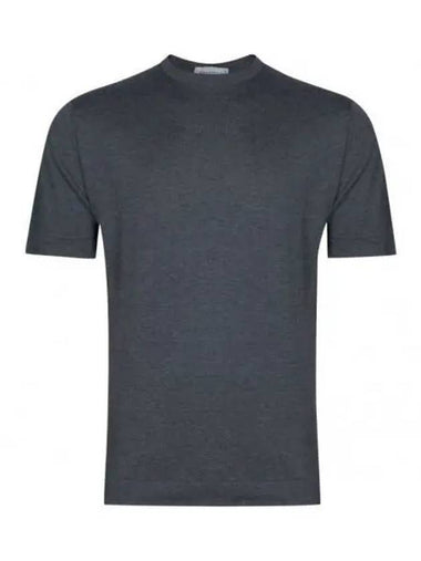 Roca Knit T Shirt Charcoal - JOHN SMEDLEY - BALAAN 1