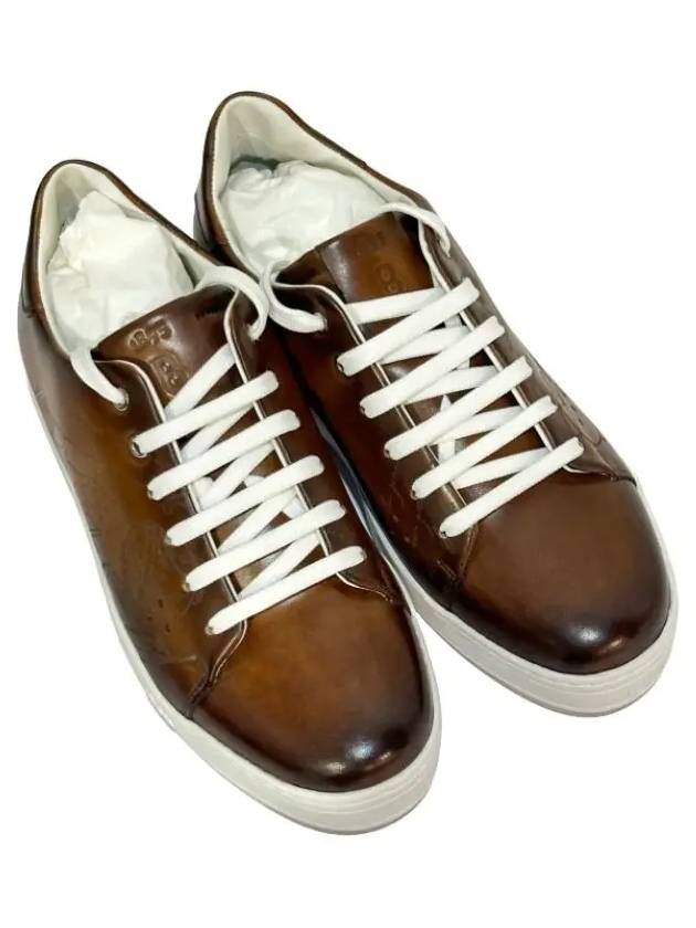 leather low-top sneakers brown - BERLUTI - BALAAN 3