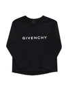 H15330 09B Archetype Logo Print Junior Long Sleeve T shirt - GIVENCHY - BALAAN 3