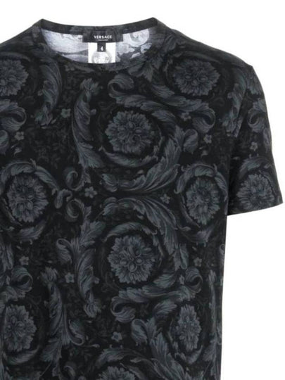 Short Sleeve T Shirt 1000959 1A00515 5B050 Free Black Gray - VERSACE - BALAAN 2