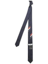 Men's Grosgrain Stripe Tie Dark Navy - THOM BROWNE - BALAAN 5