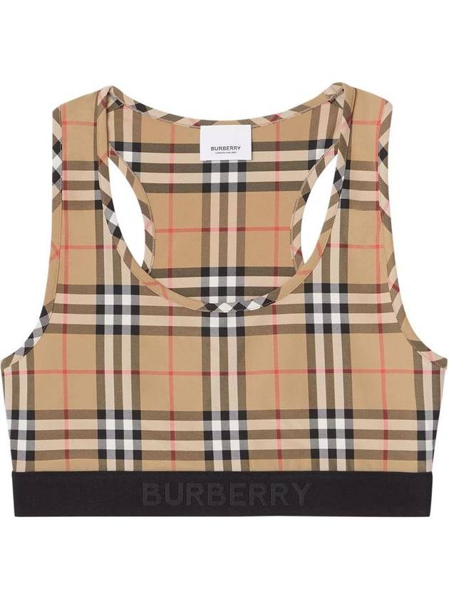 Vintage Check Bra Top Beige - BURBERRY - BALAAN 2