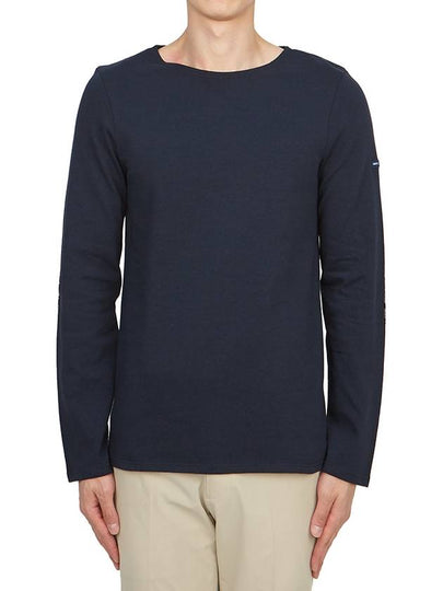 Merid Mode Elbow Patch Long Sleeve T-Shirt Navy - SAINT JAMES - BALAAN 2