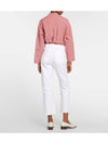 TRACY hem surgical point white pants 91311032 001 IT38 IT40 IT42 IT44 2% elastane elasticity - S MAX MARA - BALAAN 3