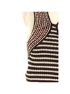 Striped Braids Knitted Sleeveless Black - LEMAIRE - BALAAN 5