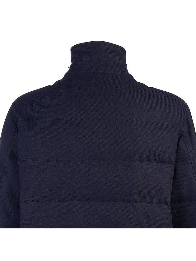 Double Breasted Padded Coat Navy - BRUNELLO CUCINELLI - BALAAN 6