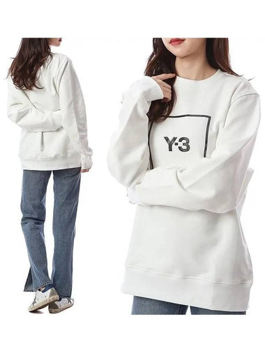 Y 3 Reflected Logo Women's Sweatshirt GV6058 - YOHJI YAMAMOTO - BALAAN 1