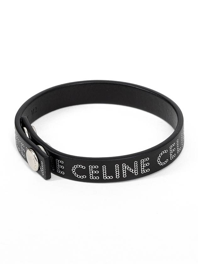 Monochroms Stud Bracelet Black - CELINE - BALAAN 3