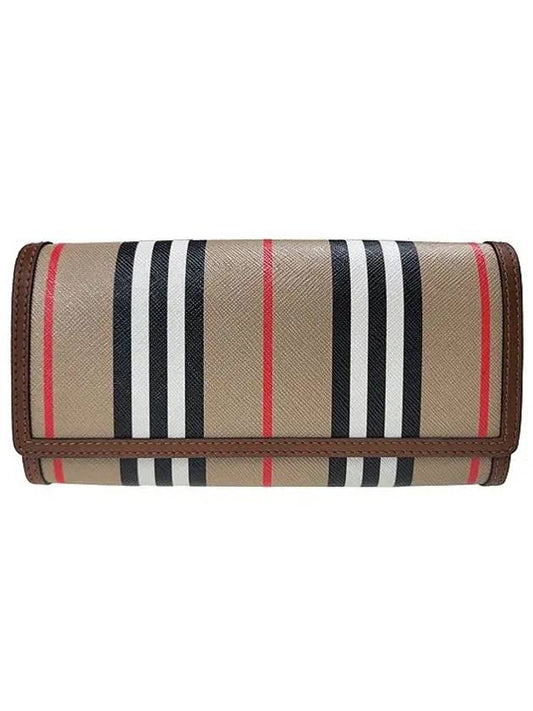 Halton Icon Stripe Long Wallet Beige - BURBERRY - BALAAN 2