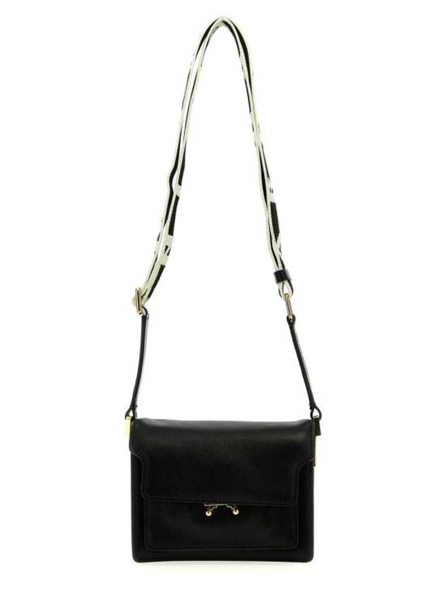 Women's Mini Trunk Soft Shoulder Bag Black - MARNI - BALAAN 4