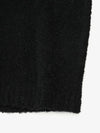 Boucle Hoodie Overfit Sweater Black - NOIRER - BALAAN 8