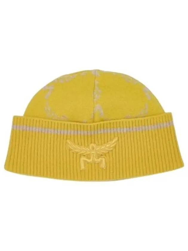 Wool Regenerated Cashmere Loretos Beanie Yellow - MCM - BALAAN 2