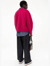 Knitted Men's Felt Oversized Jumper Sweater Hot Pink FWOJ01 - SUNNEI - BALAAN 5