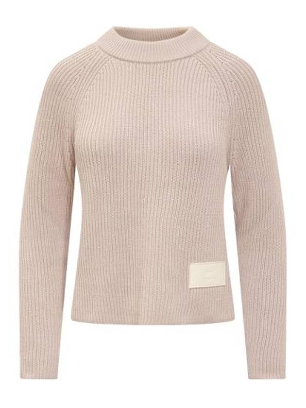 Logo Patch Wool Knit Top Pink - AMI - BALAAN 1