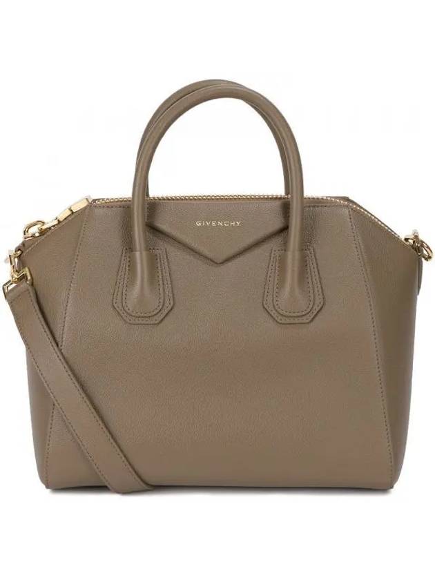 Antigona Small Calfskin Tote Bag Taupe - GIVENCHY - BALAAN 2