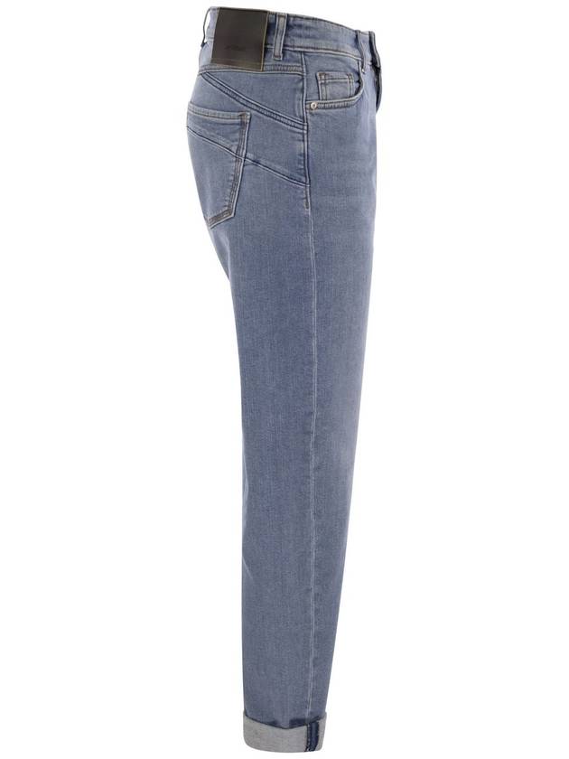 Brian low rise boyfriend straight jeans navy - MAX MARA SPORTMAX - BALAAN 4