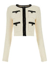 24 CREAM TEXTURED KNIT CARDIGAN RS24133JC texture - SELF PORTRAIT - BALAAN 2