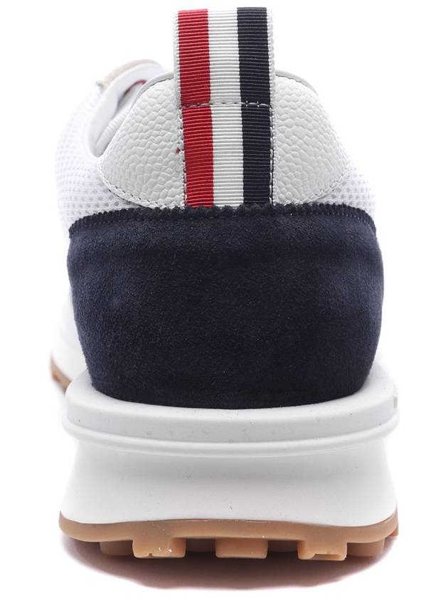 Fine Kid Suede Tech Runner Sneaker Navy - THOM BROWNE - BALAAN 5