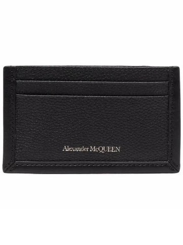 Logo Card Wallet Black - ALEXANDER MCQUEEN - BALAAN 1