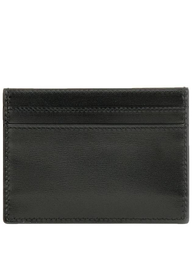 Monogram Card Case in Smooth Leather Black - SAINT LAURENT - BALAAN 3