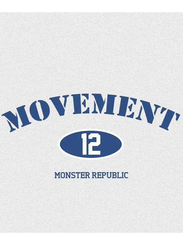 Authentic Sweatshirt Indigo Blue Melange Grey - MONSTER REPUBLIC - BALAAN 4