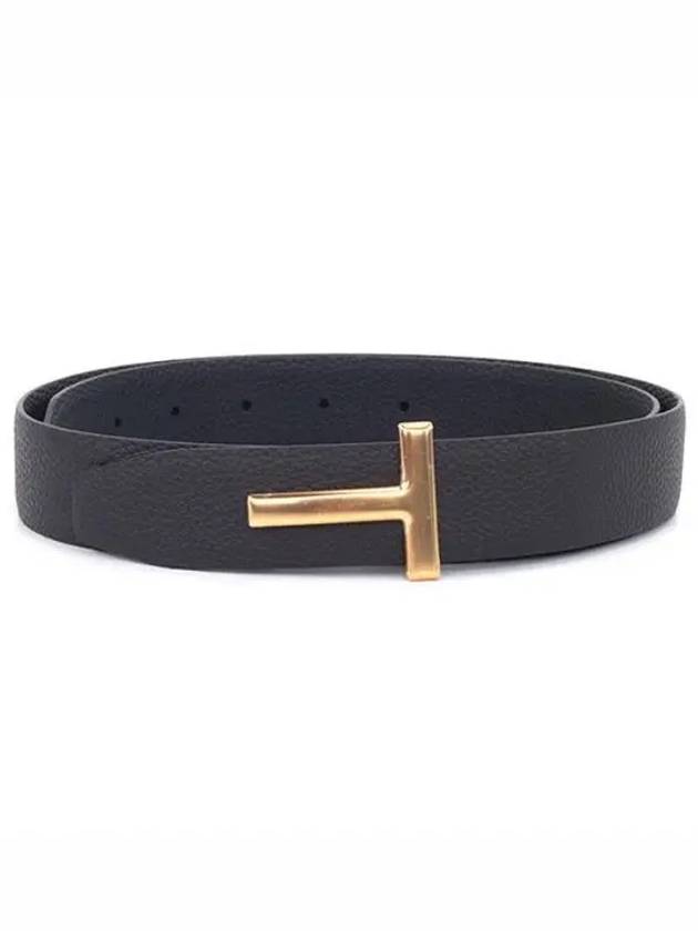 Gold T logo double sided belt 122TB224T LCL236 C7906 1211643 - TOM FORD - BALAAN 1