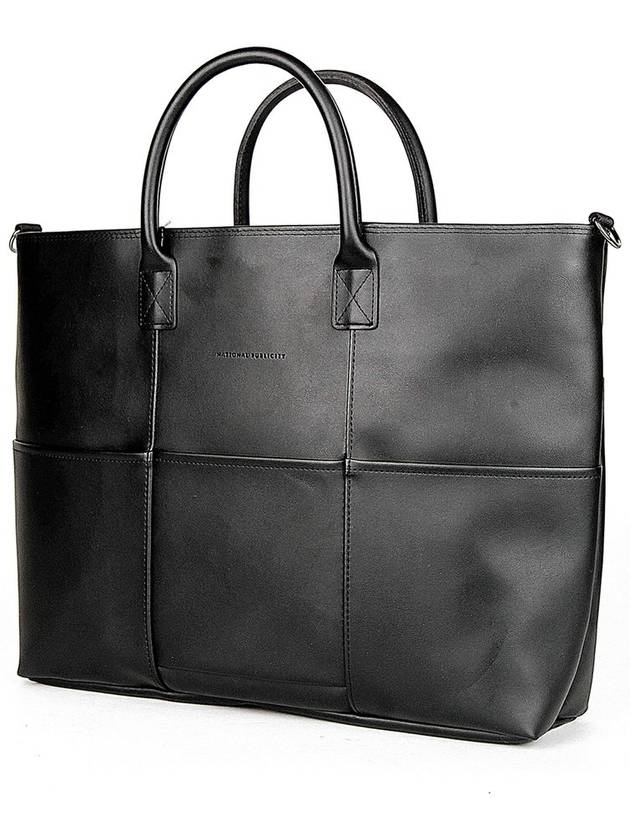 Stoke HQ Leather Cross Tote Bag Black - NATIONAL PUBLICITY - BALAAN 3