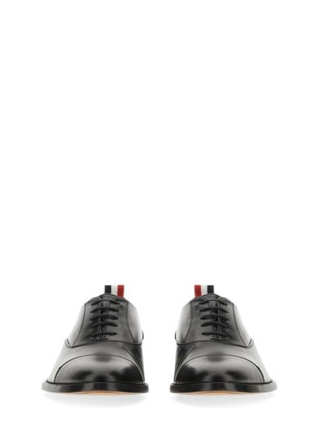 Vitello Caprether Cap Toe Oxford Black - THOM BROWNE - BALAAN 4