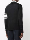 Men's Sustainable Classic Diagonal Wool Cardigan Black - THOM BROWNE - BALAAN 4