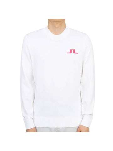 Gus Logo Regular Fit Knit Top Cloud White - J.LINDEBERG - BALAAN 1