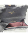 Classic Card Holder Lambskin Gold Black - CHANEL - BALAAN 6