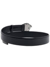 Medusa Buckle Leather Belt Black - VERSACE - BALAAN.