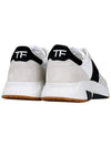 Suede Technical Fabric Jagga Low Top Sneakers Black White - TOM FORD - BALAAN 6