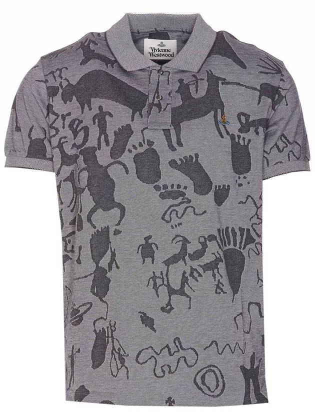 graphic print polo shirt 2H01000IJ006I - VIVIENNE WESTWOOD - BALAAN 2