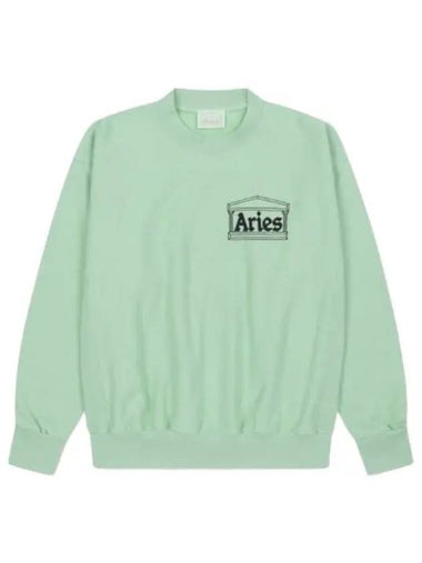 Aries Premium Temple Sweatshirt Aqua - ARIES - BALAAN 1