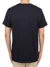 Embroidered Logo Short Sleeve T-Shirt Navy - BURBERRY - BALAAN 4