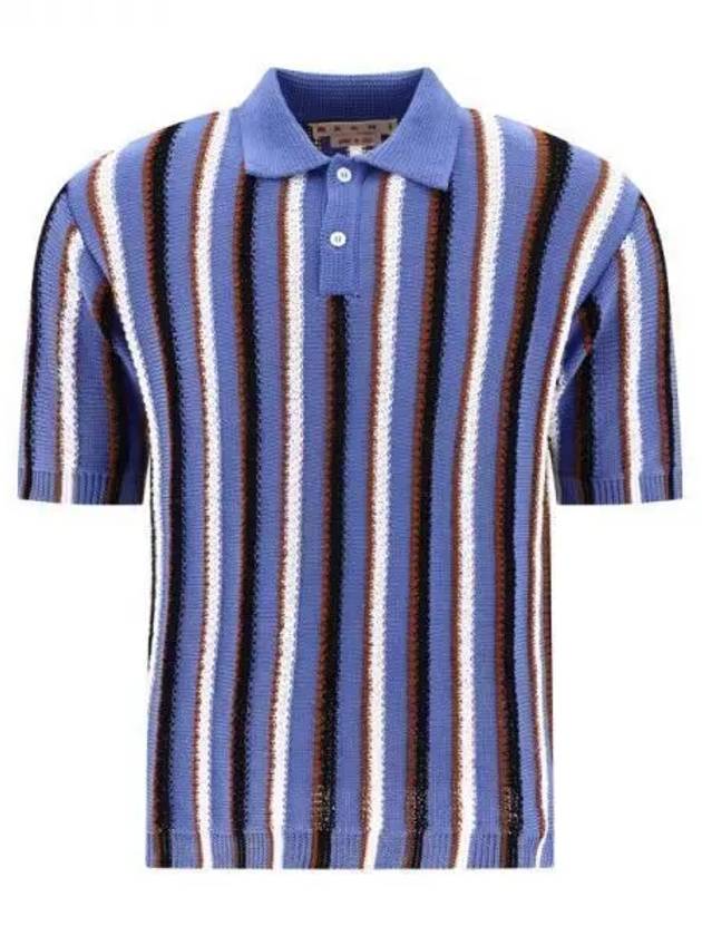 Stripe Polo Shirt Light Blue - MARNI - BALAAN 2