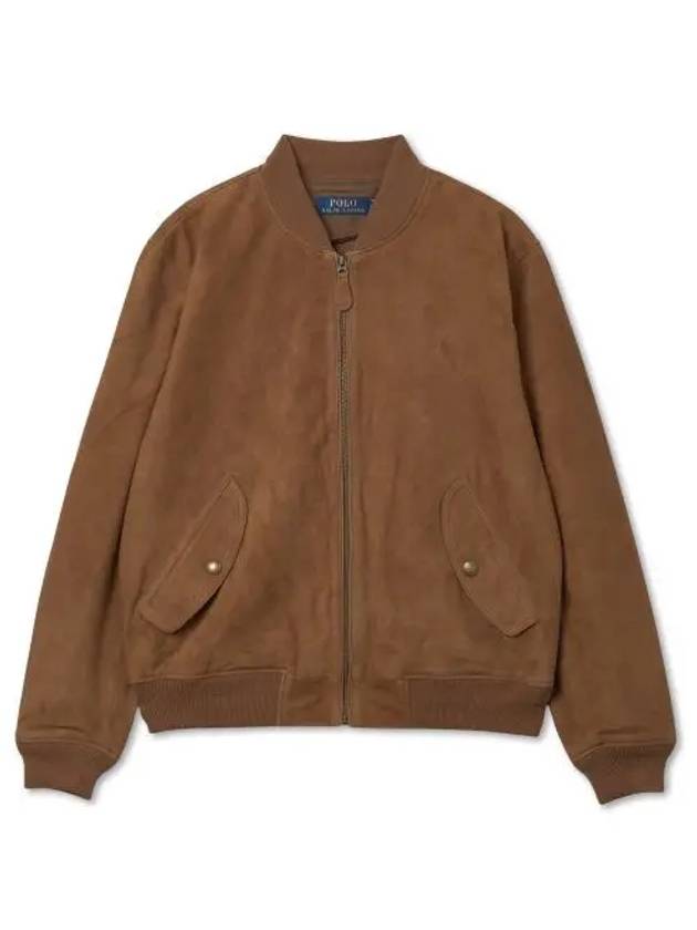 suede bomber jacket brown - POLO RALPH LAUREN - BALAAN 1