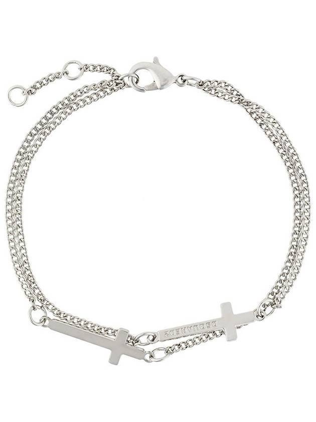 Double Cross Bracelet Silver - DSQUARED2 - BALAAN 1