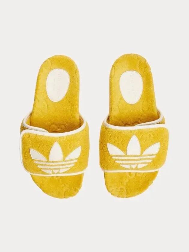 ADIDAS Women s Yellow Logo Slide Sandals Slippers 702398 UU010 7171 - GUCCI - BALAAN 2