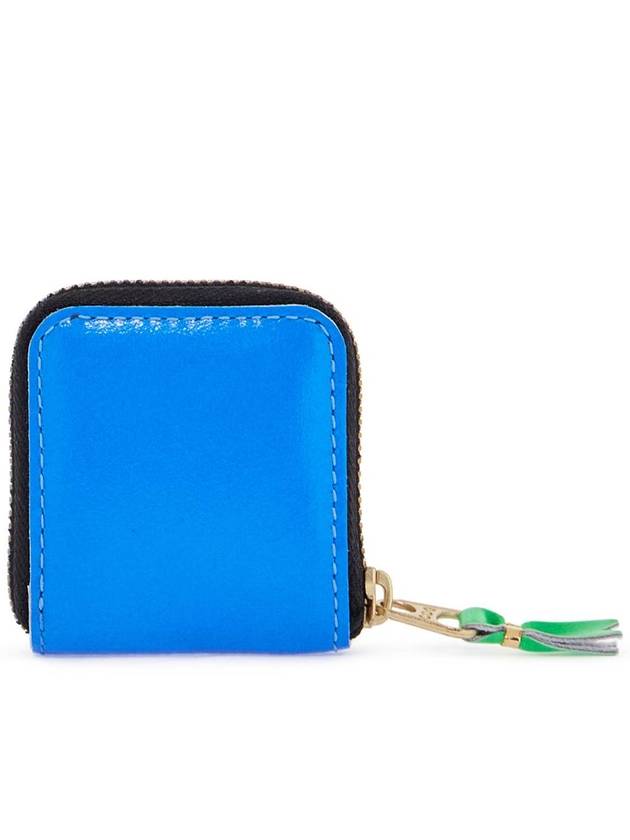 super fluo bright blue goat leather unisex wallet - COMME DES GARCONS WALLET - BALAAN 2