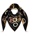 Vivienne And Beyond 90 Square Silk Scarf Black - LOUIS VUITTON - BALAAN 3