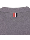 Milano Stitch Sprite Armband Cotton V-neck Cardigan Light Grey - THOM BROWNE - BALAAN 5