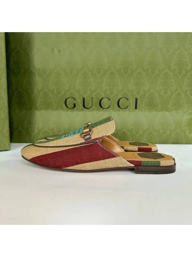 Striped Canvas Bloafers - GUCCI - BALAAN 6