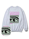 Of the Eye Vivid Pink Overfit Sweatshirt Melange Gray - MONSTER REPUBLIC - BALAAN 4