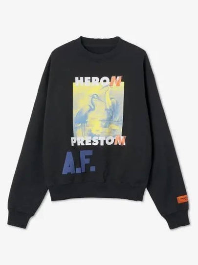 AF Authorized Logo Sweatshirt Black - HERON PRESTON - BALAAN 2