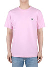 Grey Fox Head Patch Classic Short Sleeve T-Shirt Dusty Rose - MAISON KITSUNE - BALAAN 3