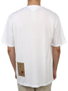 Men's Henry Neck Cotton Short Sleeve T-Shirt White - TEN C - BALAAN 7