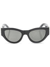 Eyewear Monogram Temple Cat Eye Sunglasses Black - SAINT LAURENT - BALAAN 1