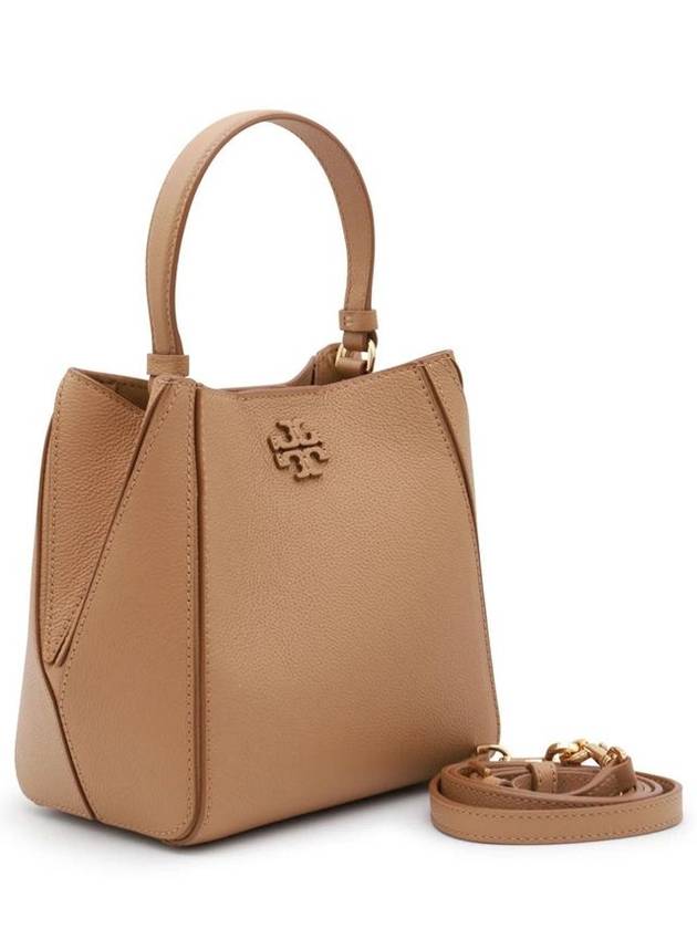 Mcgraw Logo Small Bucket Bag Brown - TORY BURCH - BALAAN 4